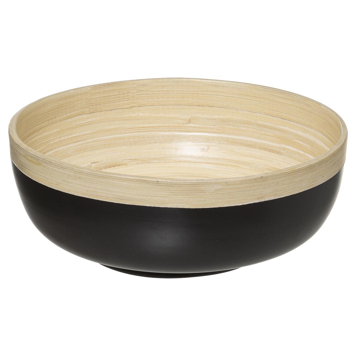 SALADIER BAMBOU CHARBON 20CM
