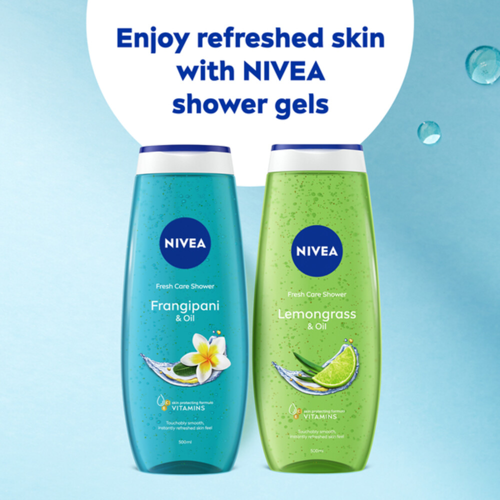 6x Nivea Douchegel Frangipani & Oil500 ml