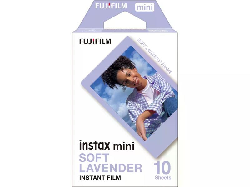 Fujifilm Sofortbildfilm Instax Mini 10 Blatt Soft Lavender Film für Instax-Sofortbildkameras