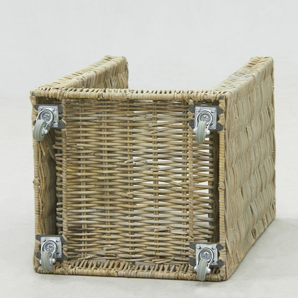Porte-bûche à roulettes
