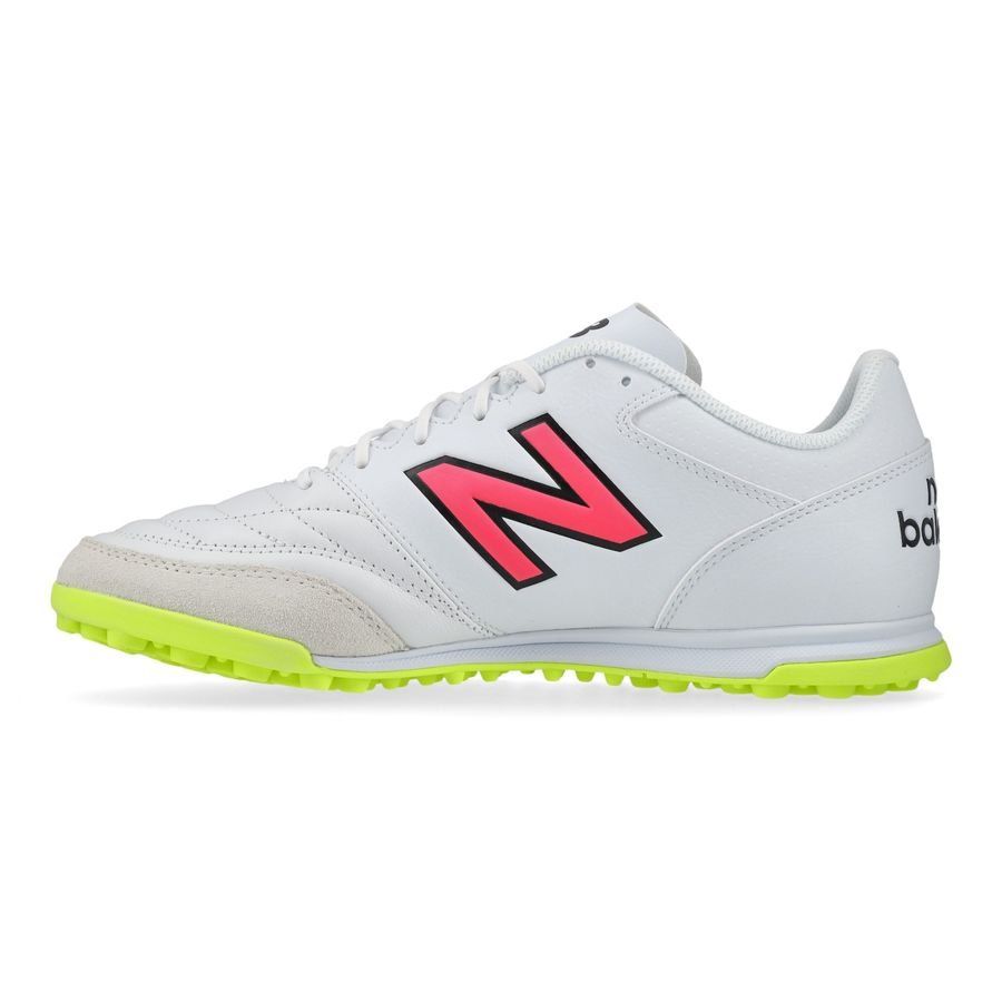 New Balance 442 2.0 Team TF - Blanc/Violet/Jaune Fluo