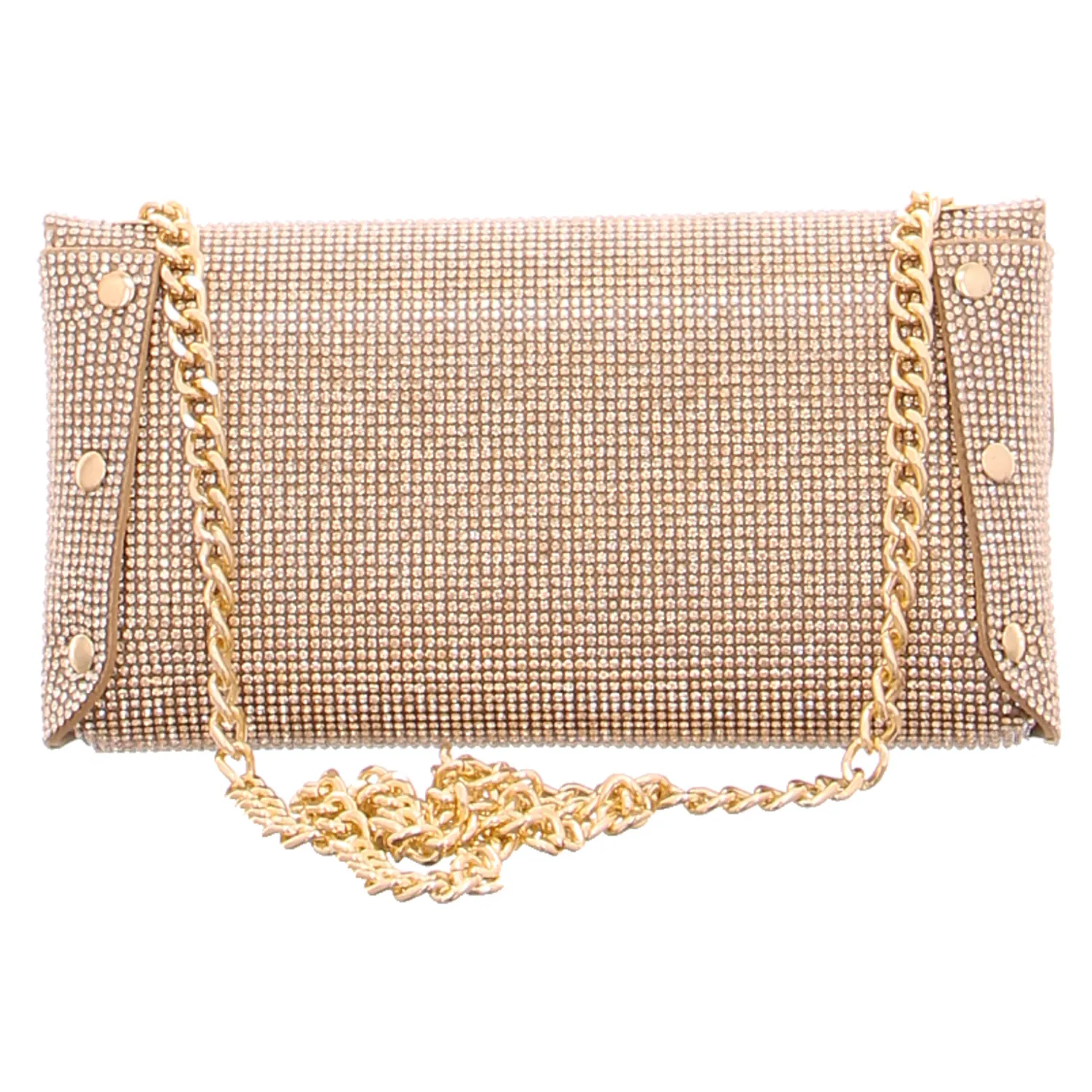 LA STRADA Clutch / Abendtasche Gold Textil