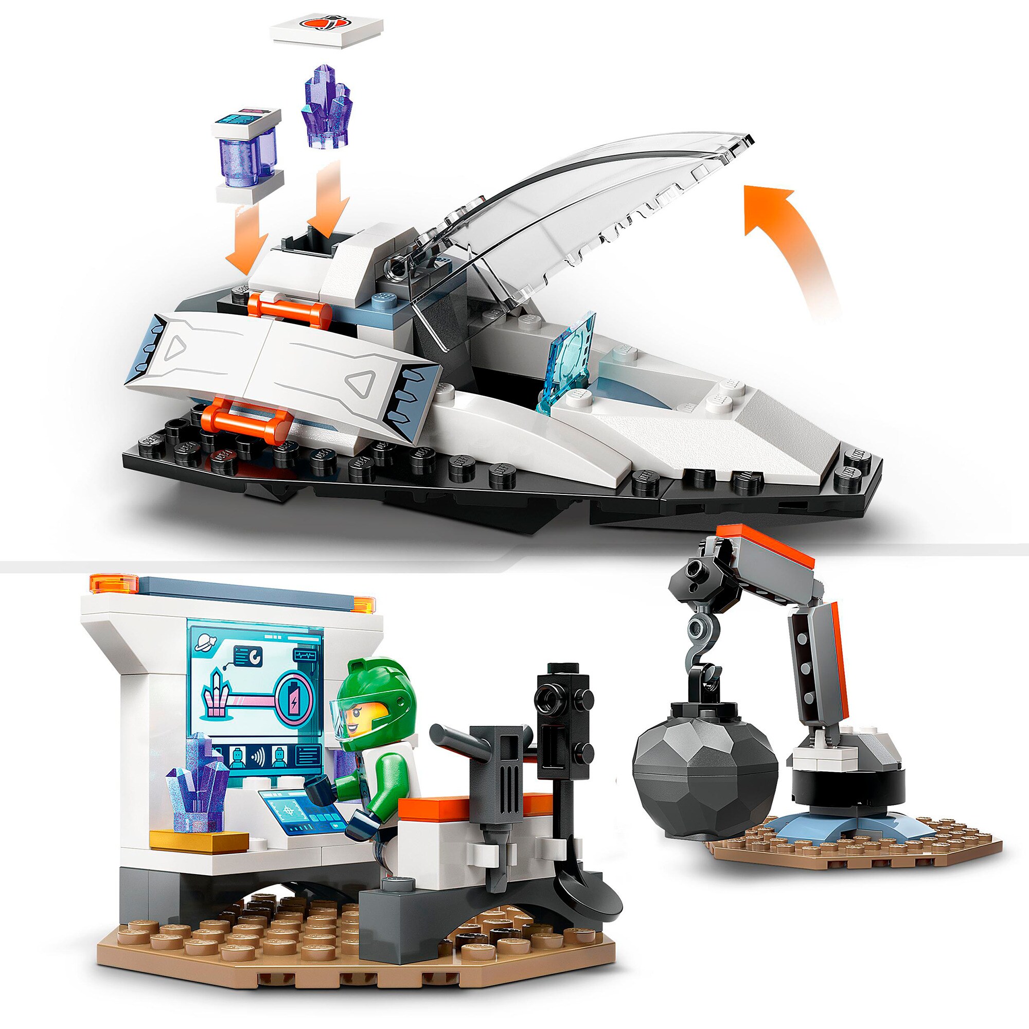 LEGO Konstruktionsspielzeug City Bergung eines Asteroiden im Weltall