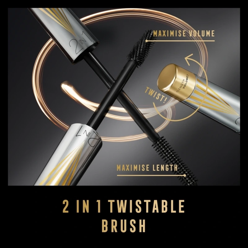 Max Factor Masterpiece 2-in-1 Lash WOW Mascara - Black Brown