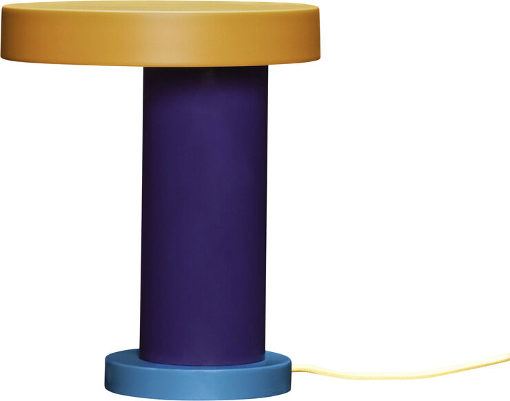 Hübsch Magic Table Lamp Purple/petrol/orange/yellow