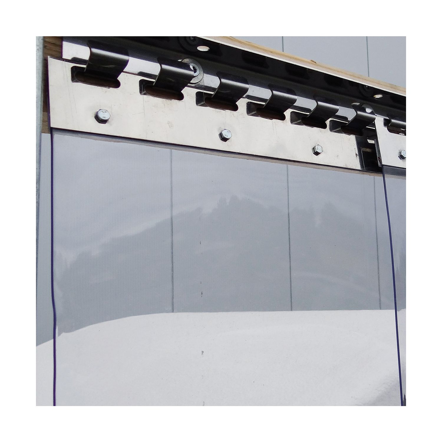 KERBL Klemm- und Pendelleiste für PVC-Vorhang