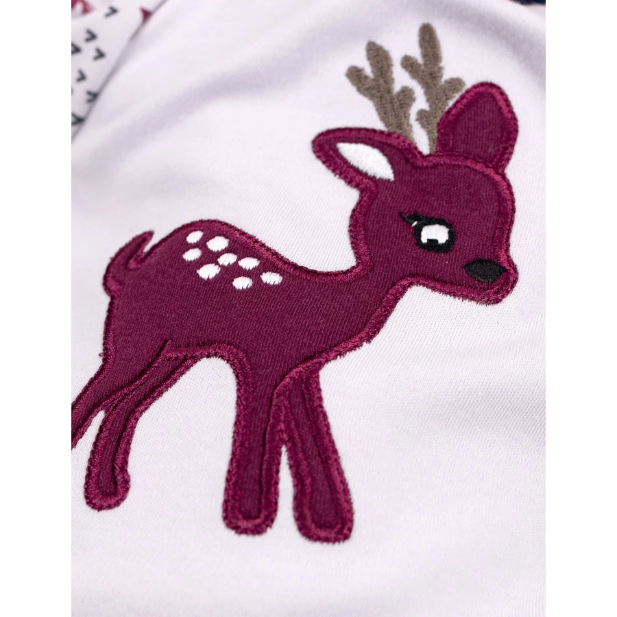 Baby Sweets Schlafanzug Little Reindeer blau rot weiß