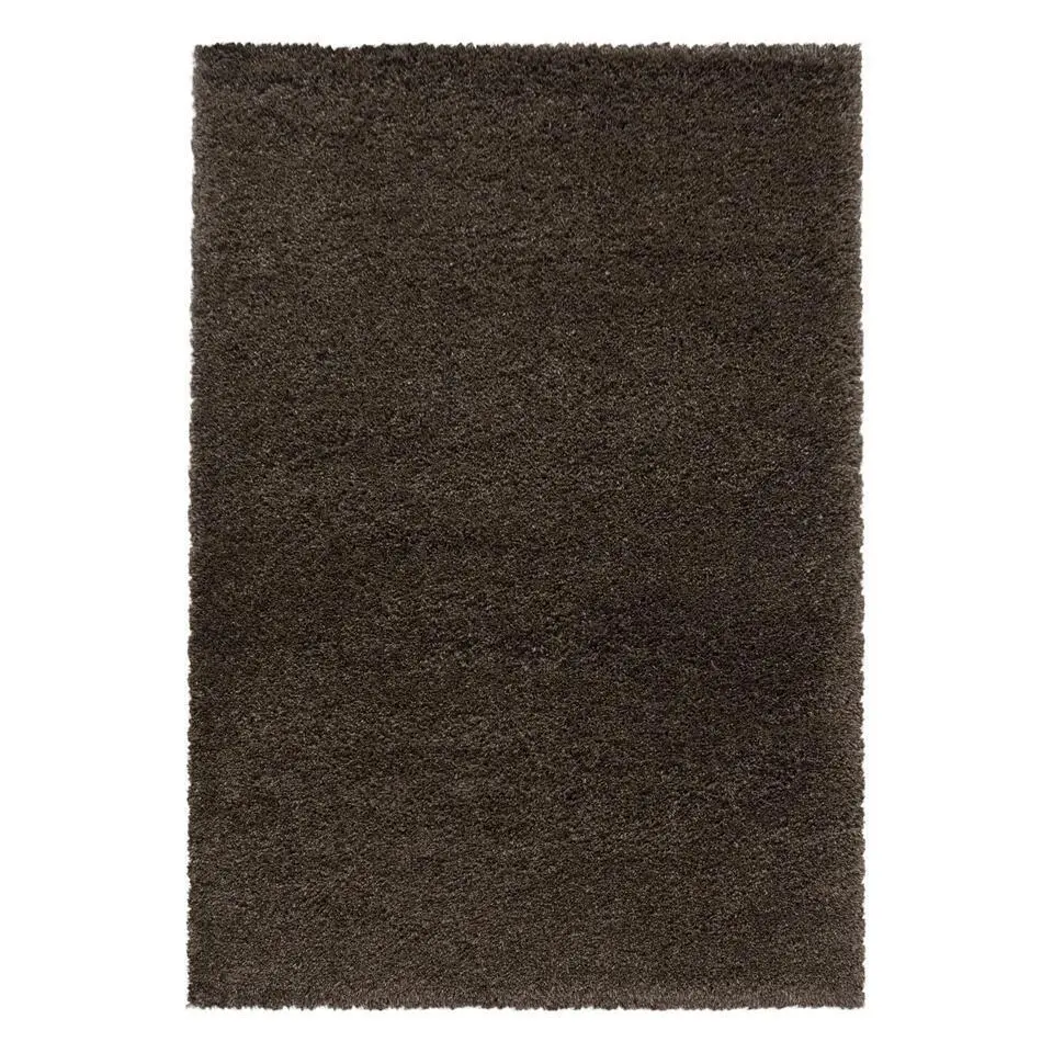 Pearl Soft Hoogpolig Vloerkleed Bruin - 140x200 CM