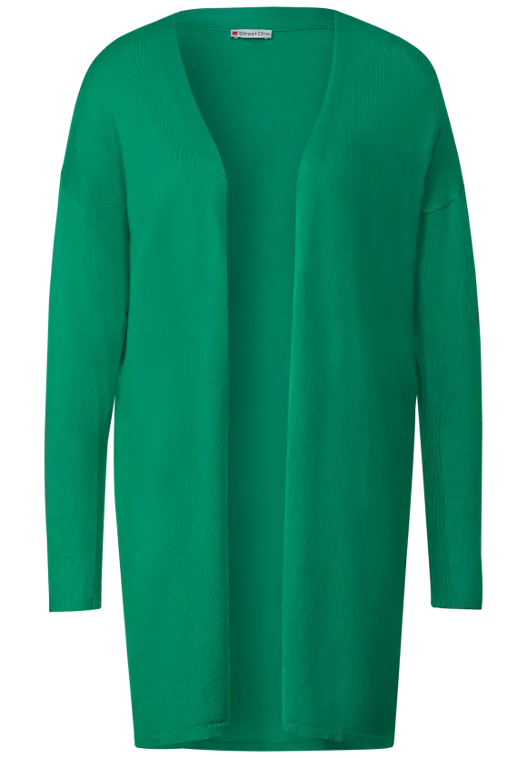 Langer Cardigan - fresh spring green