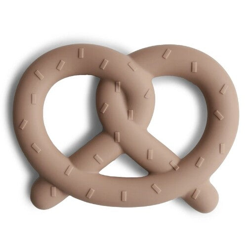 Mushie bijtring pretzel - natural