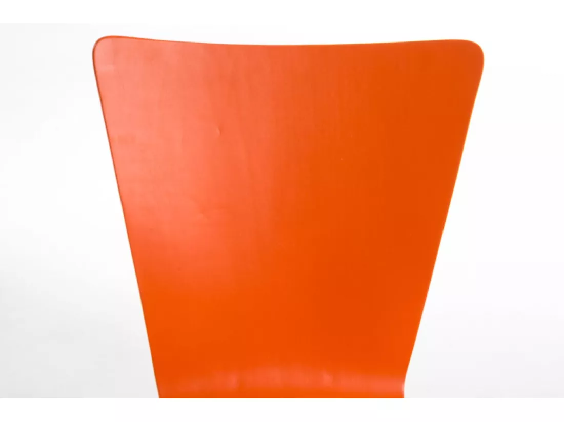 Lot de 4 Chaise de conférence - Bois & Nature - Orange - Aaron