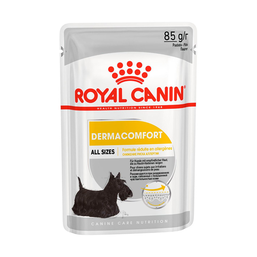 Sachês de Patê Royal Canin Dermacomfort para Cães