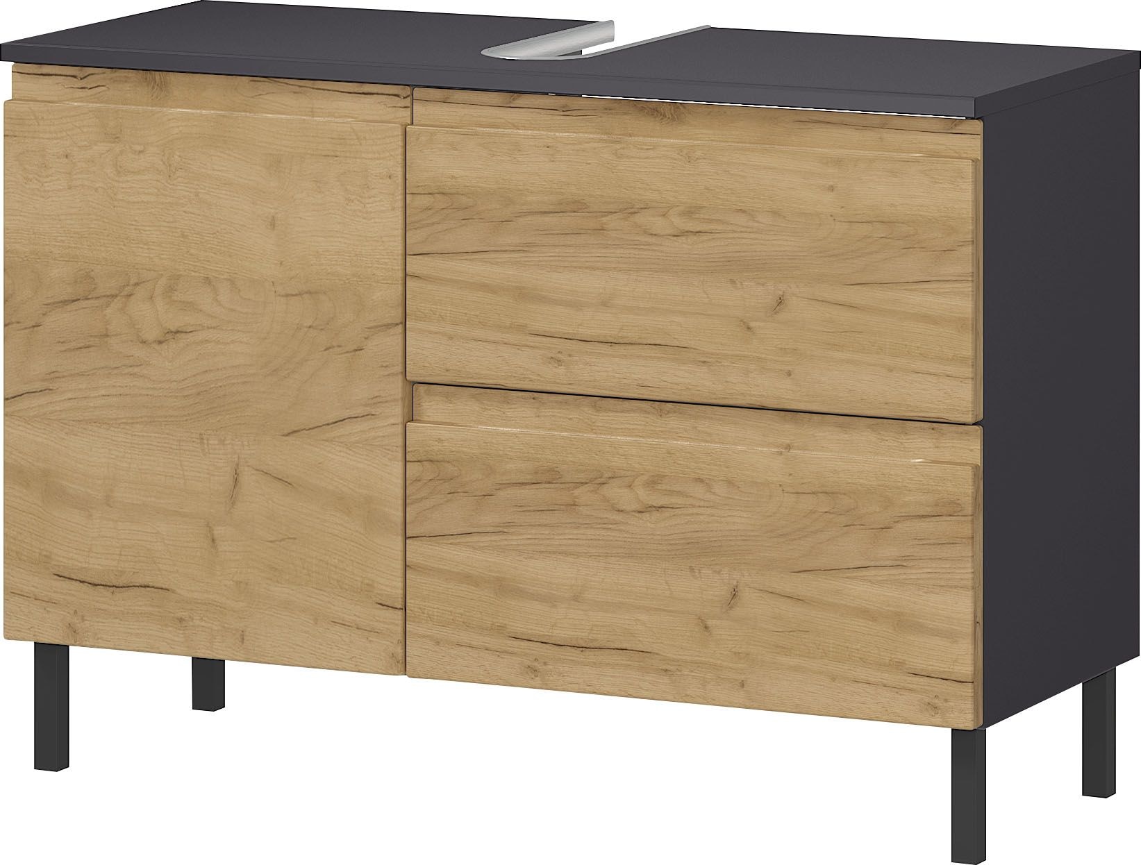 GERMANIA Waschbeckenunterschrank »Scantic« 1 Stk. tlg. mit Siphonausschnitt