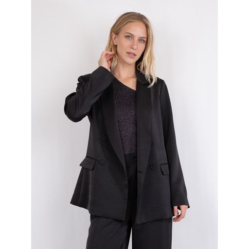 Neo Noir Jardin Heavy Sateen Blazer, Black, 40