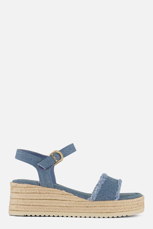 Tamaris Espadrilles Denim blauw Textiel
