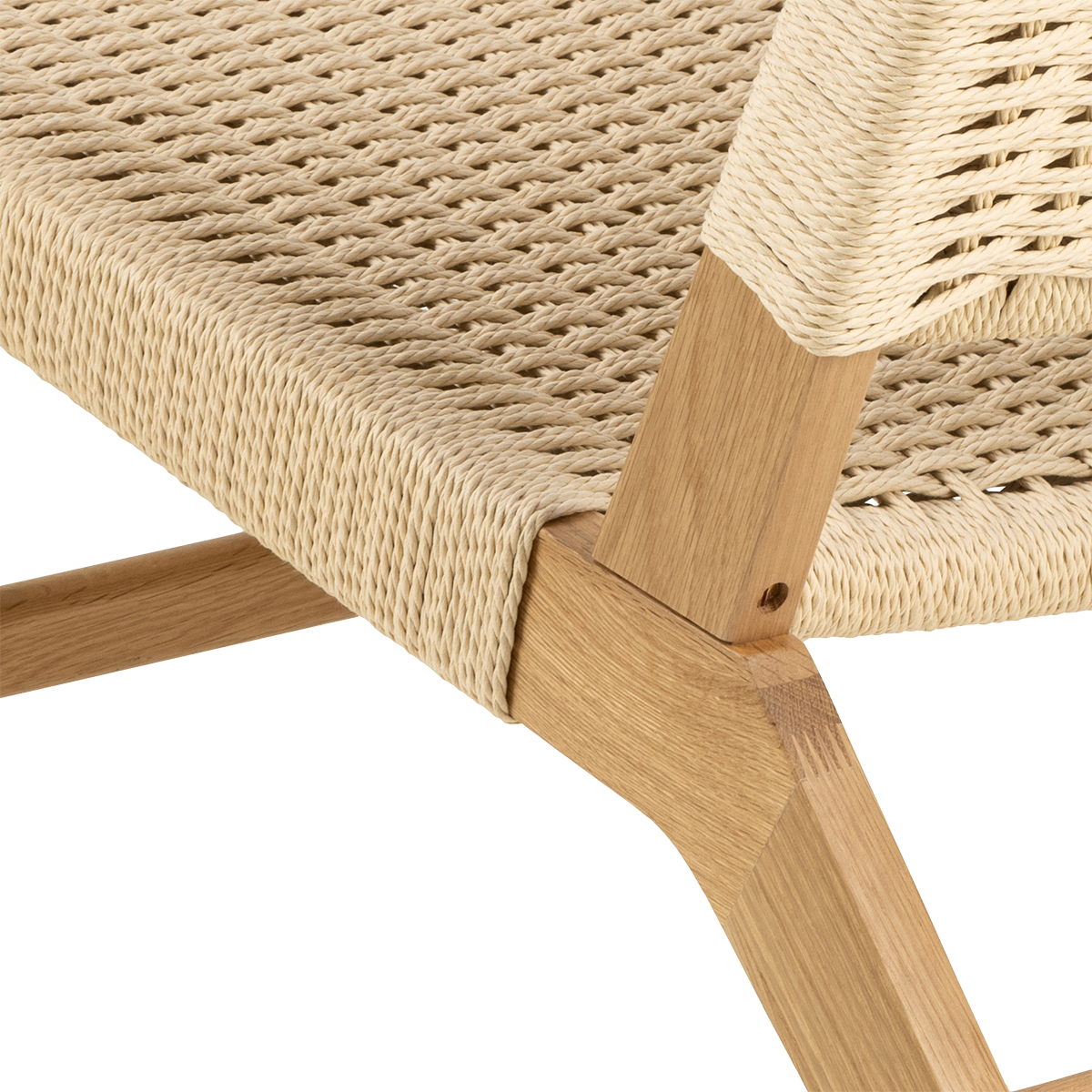 Fauteuil William - met gewoven zitting Beige