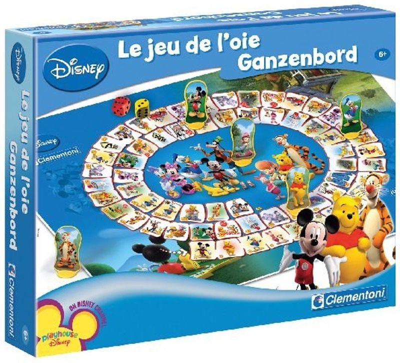 Clementoni - 66273 - Ganzenbord Disney - Bordspel - Franse en Nederlandse Taal