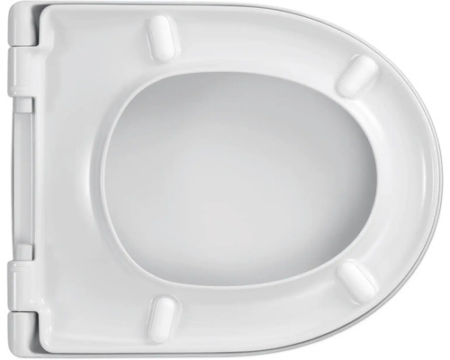 REIKA Uji toiletzitting, wit, met soft-close mechanisme en Quick&Clean D-vorm