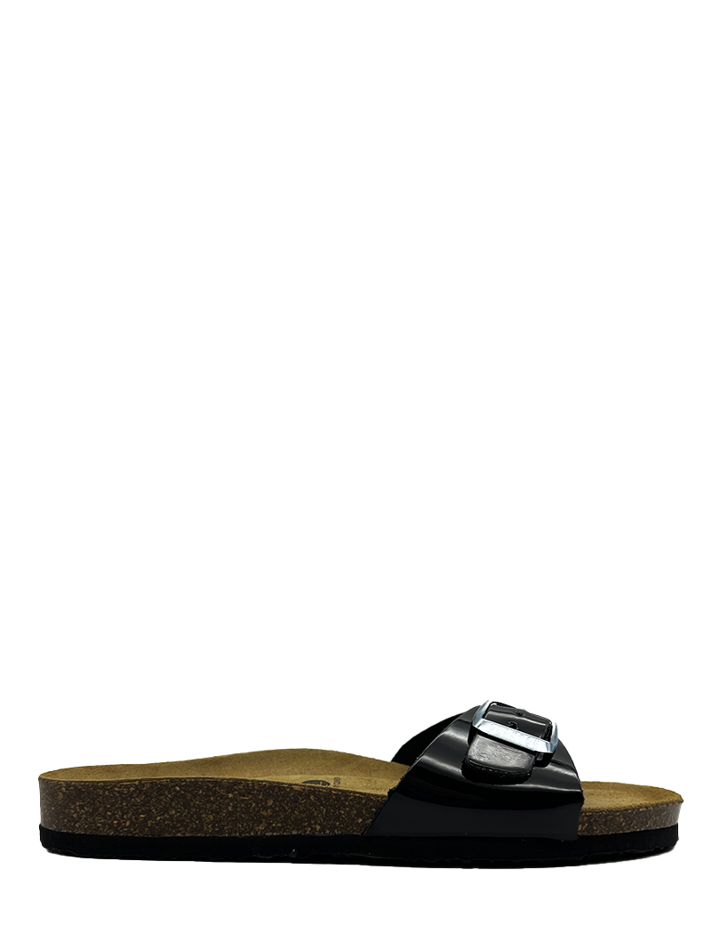 PLAKTON MULES FEMME VERNIS NOIR