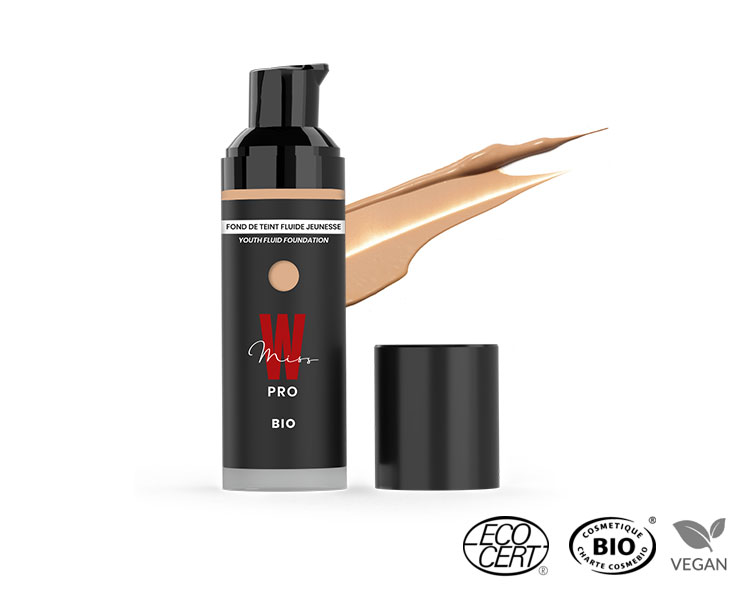 Miss W Pro - Fond de Teint Fluide Jeunesse BIO, 30ml