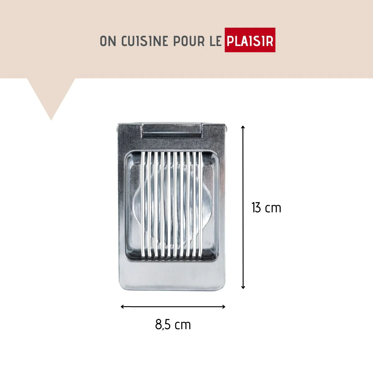 Coupe oeuf tranche en inox Divers FM Professional