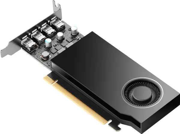 NVIDIA Quadro RTX A1000 8GB GDDR6 4x mini-DisplayPort GPU 2D CAD-grafikkort til HP-arbejdsstationer - 50W lavprofil enkelt sokkel