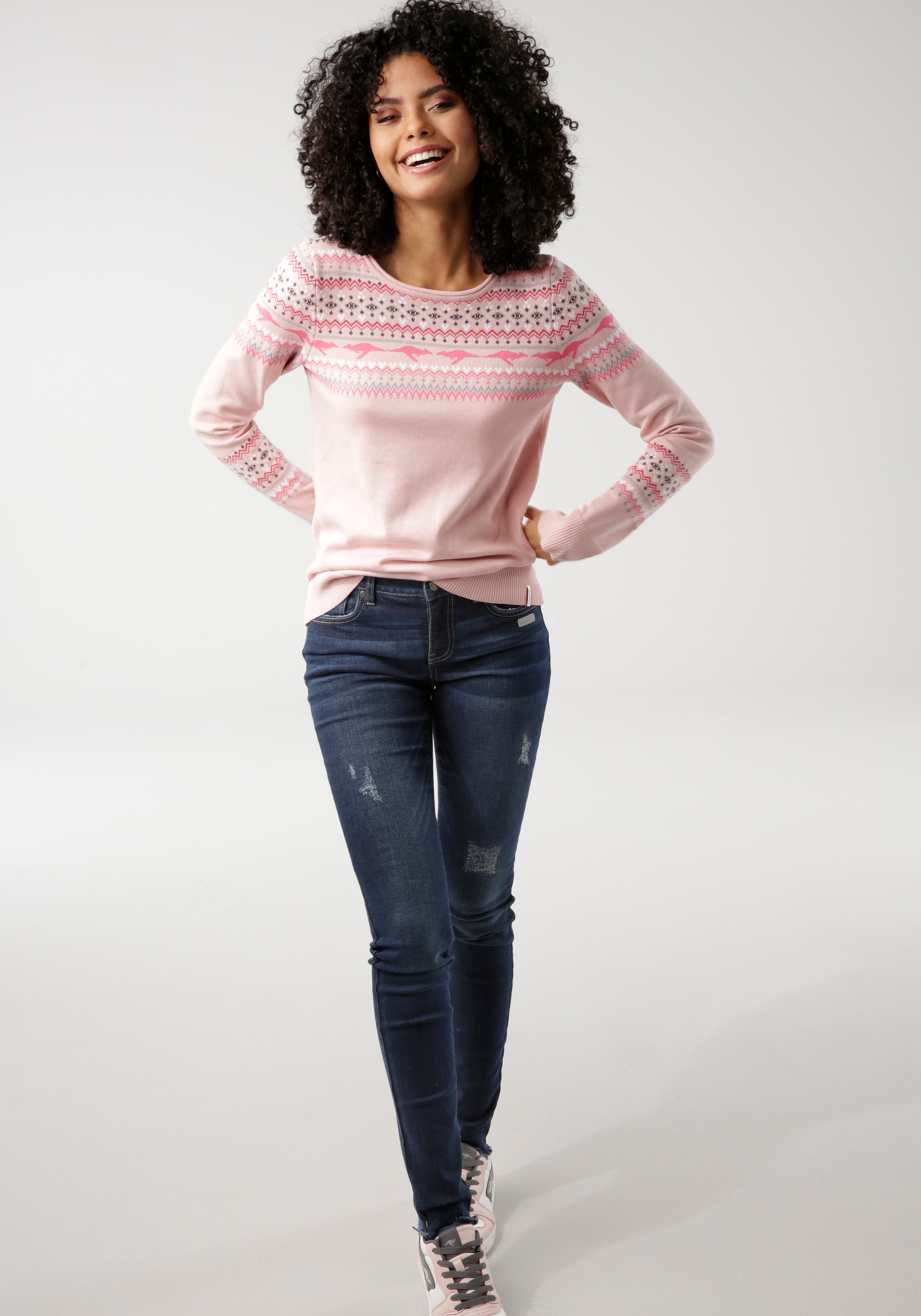 KangaROOS Norwegerpullover , im winterlichen Design