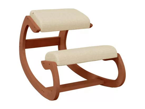 Chaise assis-genoux crème 55x84x55 contreplaqué de bouleau