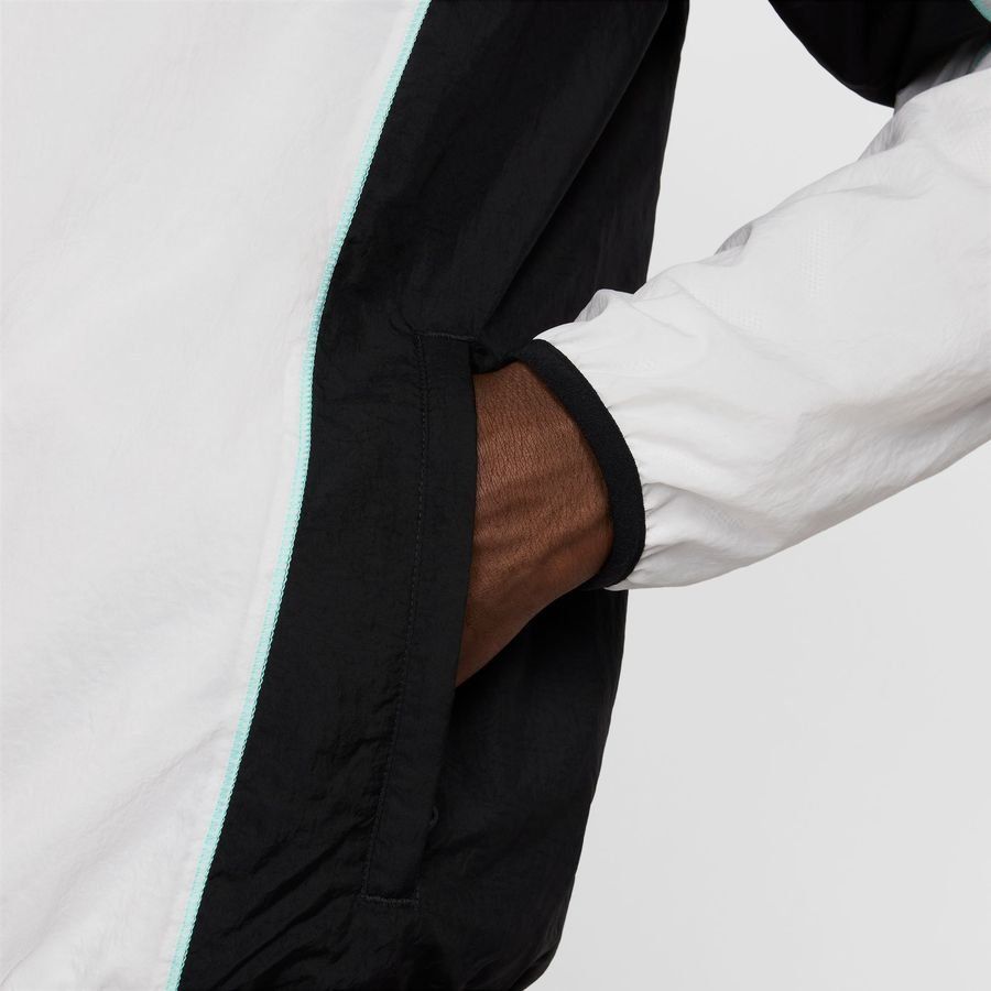 Nike Veste d'Entraînement Imperméable Strike   Woven - Blanc/Noir/Turquoise