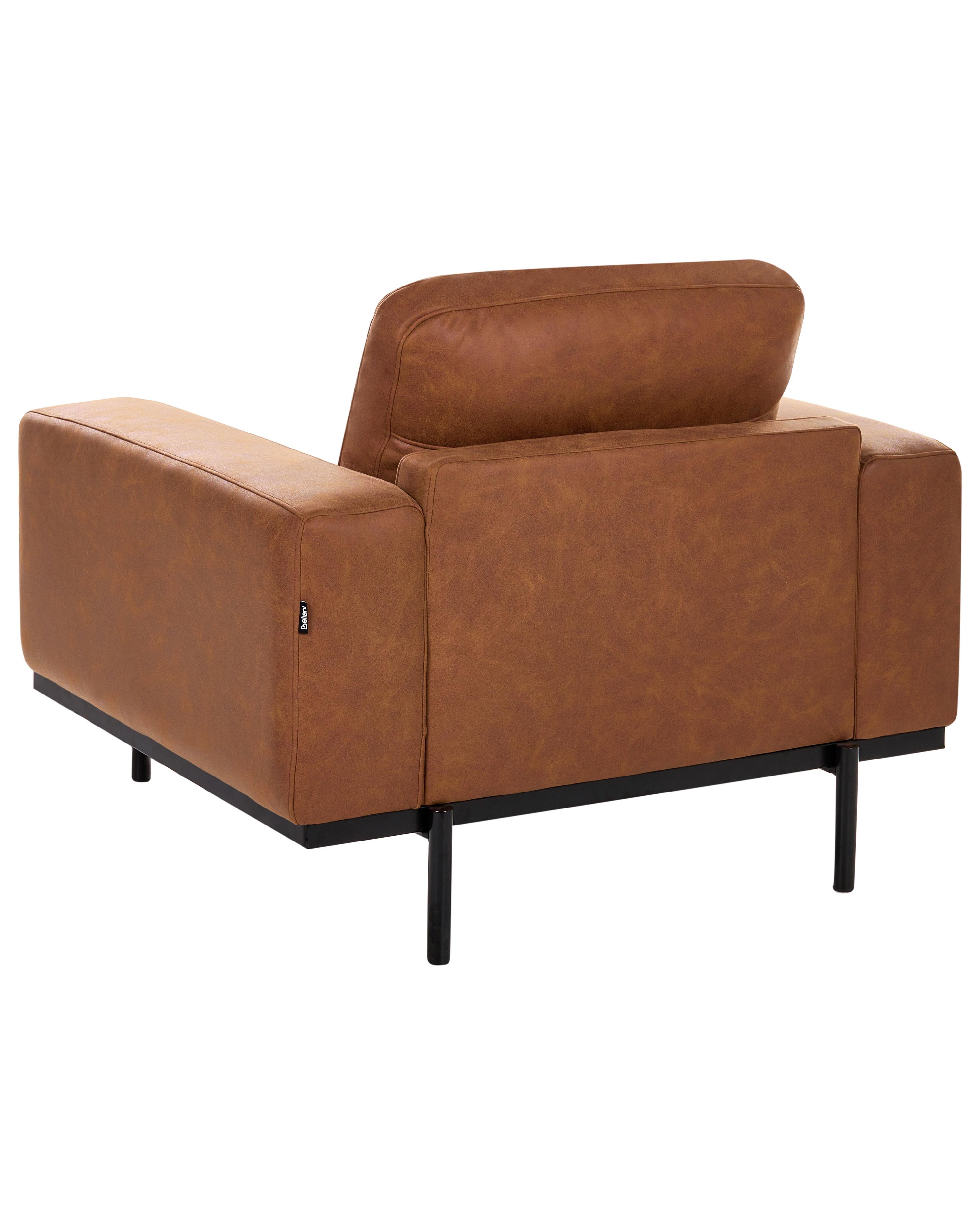 Fauteuil SOVIK Kunstleer Bruin