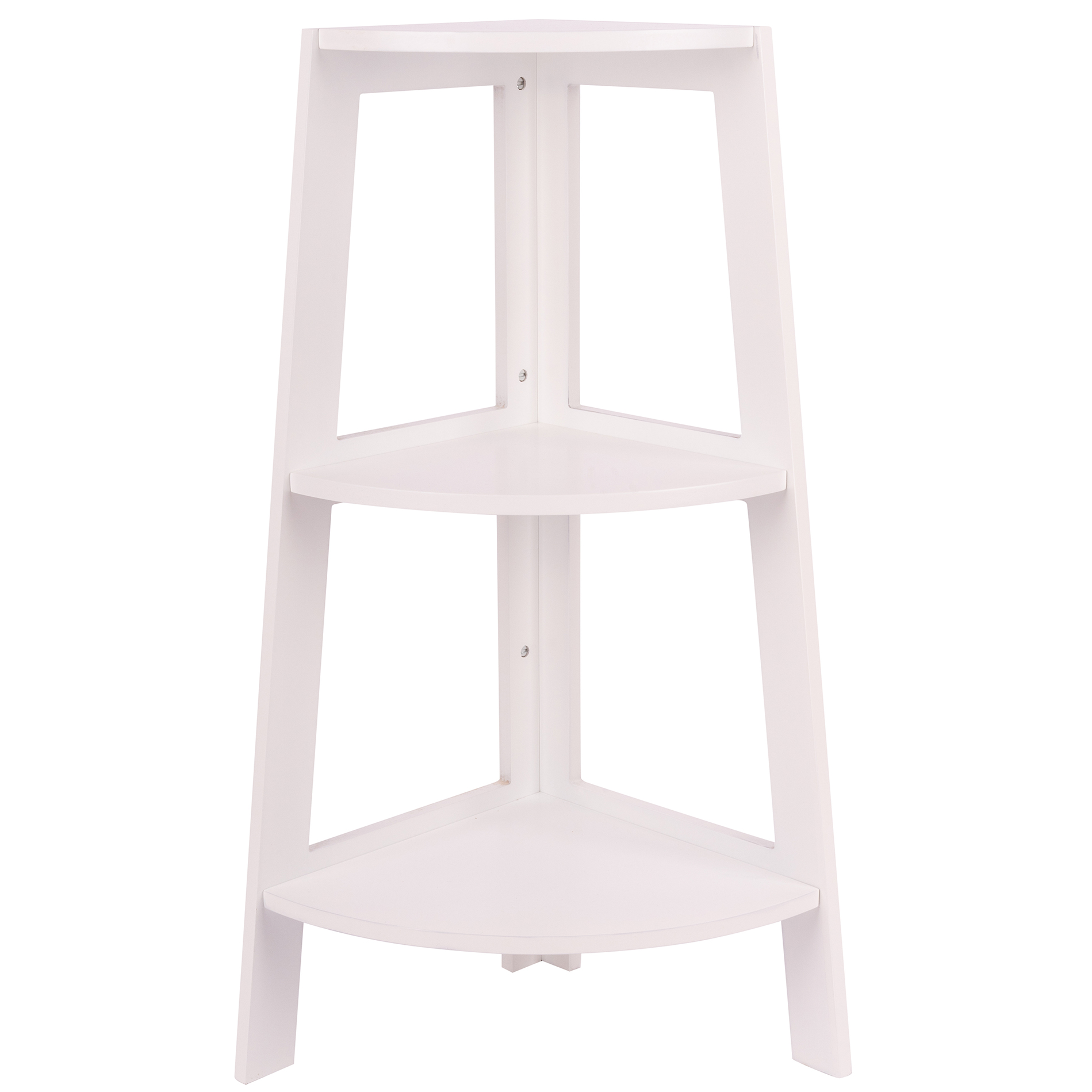 Eckregal - weiß - 82 cm hoch