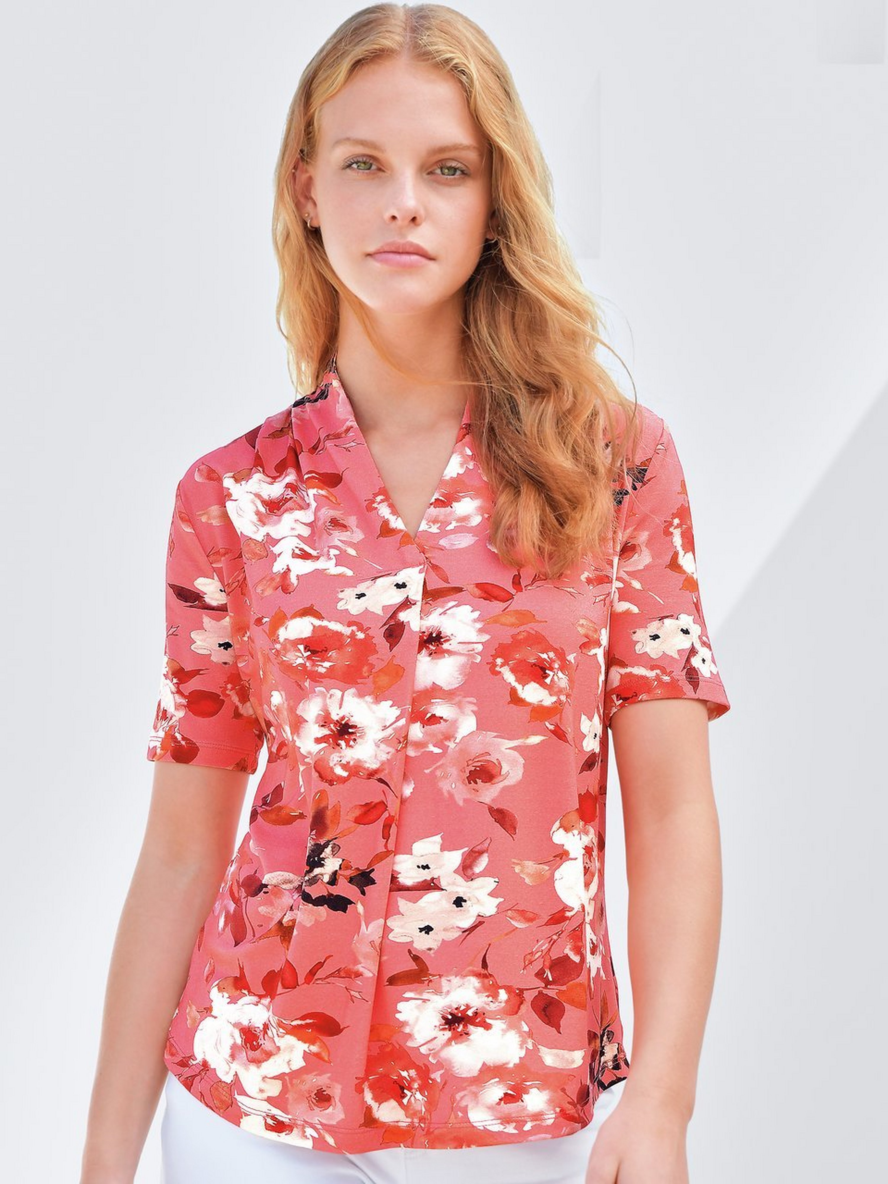 Jersey-Bluse