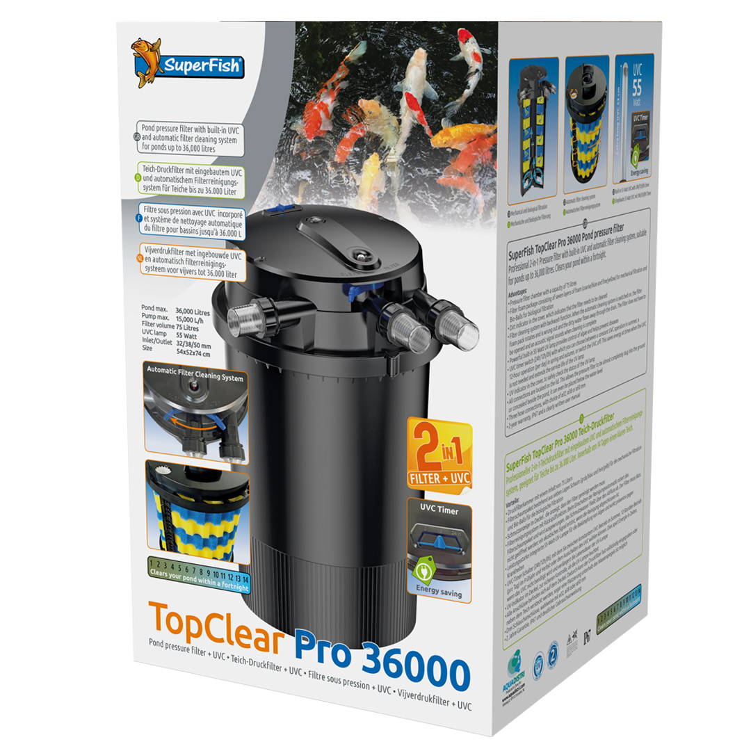 Superfish Topclear Pro 36000 UVC-55W | Vijverfilter