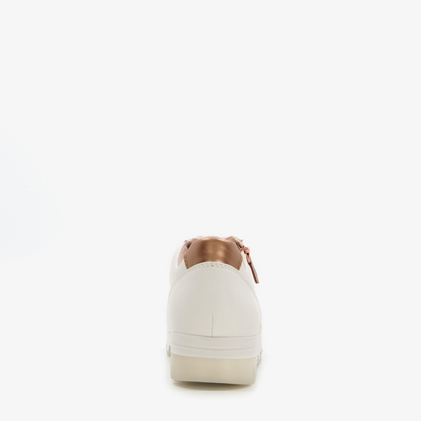Softline dames sneakers wit brons