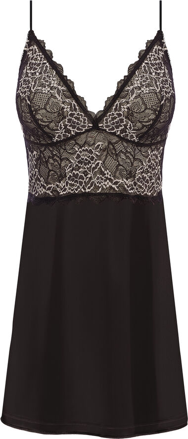Wacoal LACE PERFECTION CHEMISE Black / ivory