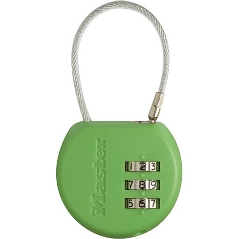 Cadenas à combinaison - porte adresse - 42 mm - anse de 44 mm - coloris ass