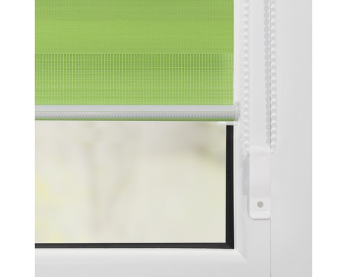 Lichtblick dubbel rolgordijn, zonder boren, groen, 45x150 cm, inclusief klembeugels