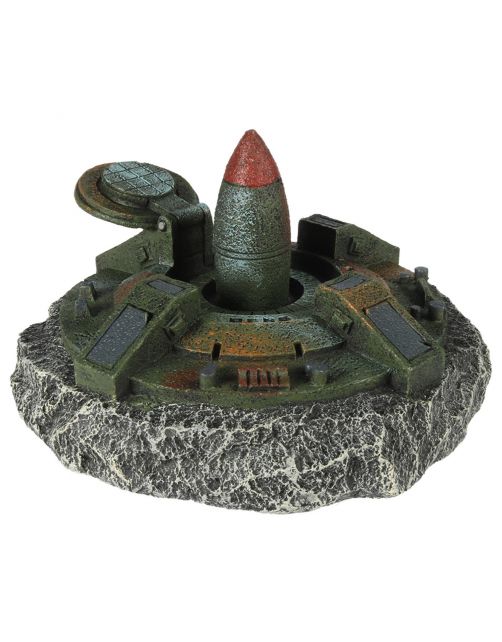 Aqua Della Leger Raketsilo - Aquarium - Ornament - 17.2x16.8x10.5 cm
