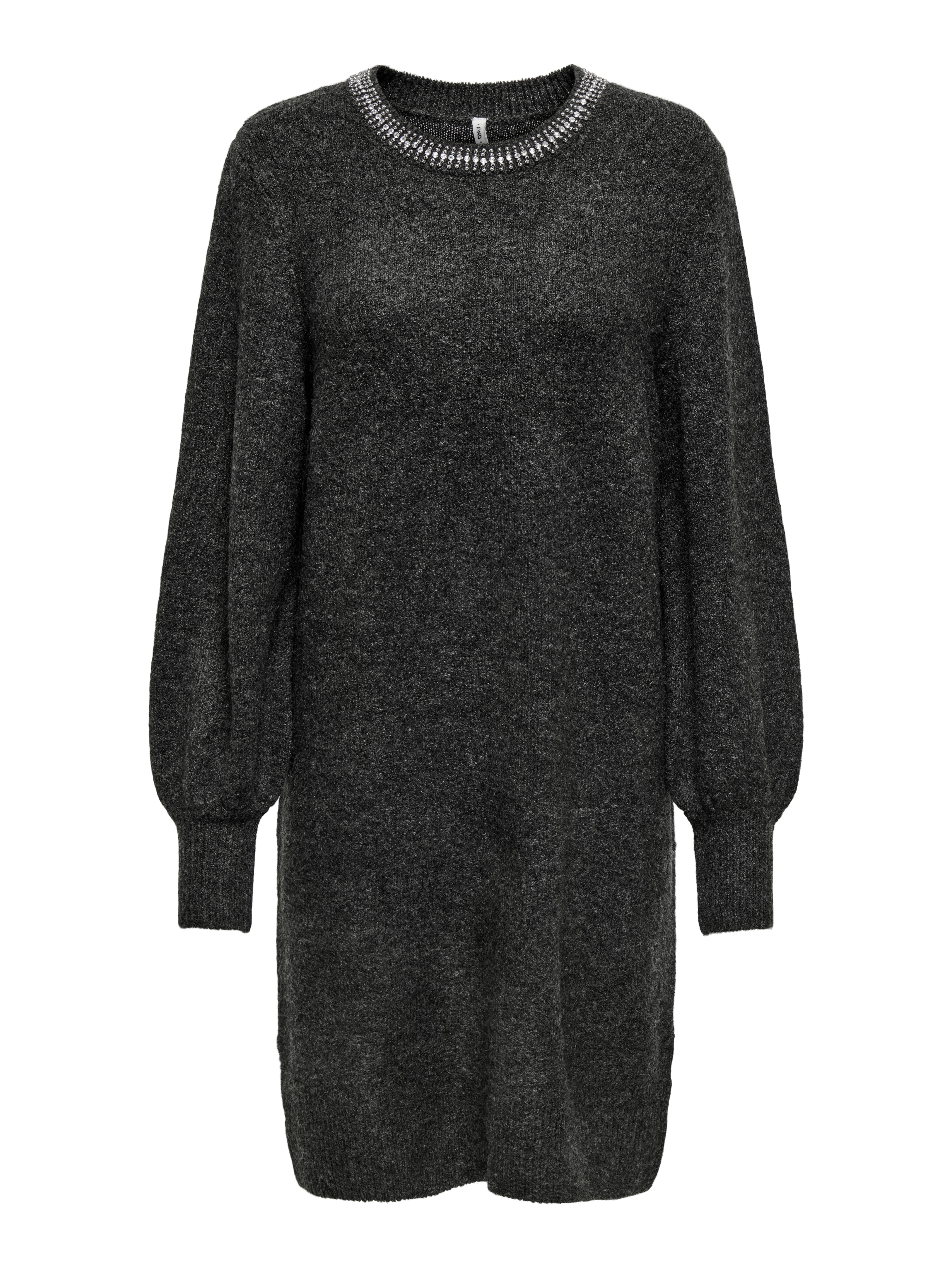ONLELSA Midikleid Dark Grey Melange
