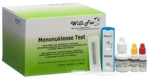 WILLI FOX Mononukleose Test, 5 Stück