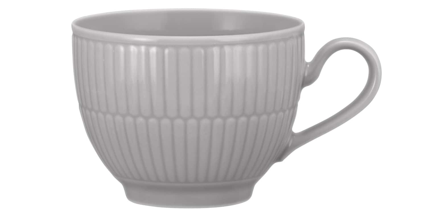 Seltmann Weiden Kaffeetasse AMINA 6er Set Porzellan silbergrau