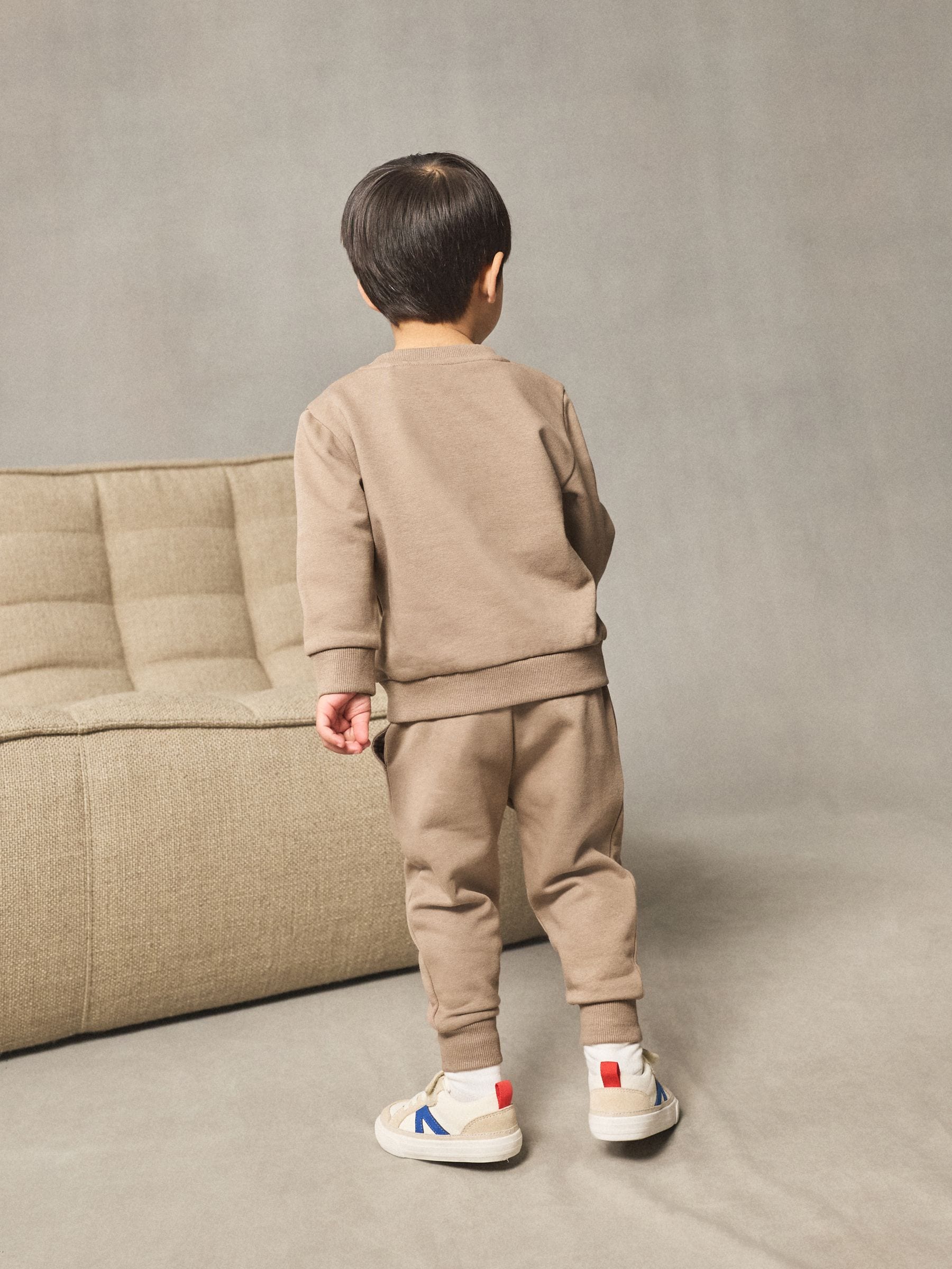 Pastelgeel - Set met sweatshirt en joggingbroek (3mnd-7jr)