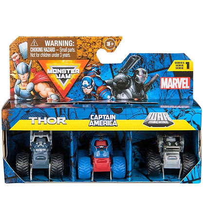 Monster Jam - 1:87 - Mini - Marvel - 3er-Pack
