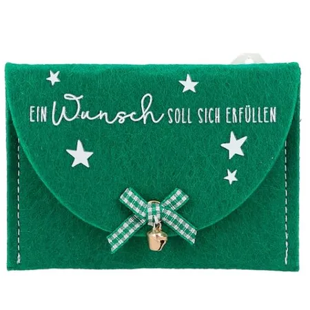Depesche Weihnachtsgeld Filztäschchen, 1 Stück, 4-fach sortiert