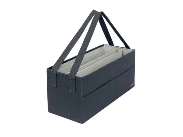 Leitz Fabric Storage - Storage bag - 3 rom - fløyelsgrå
