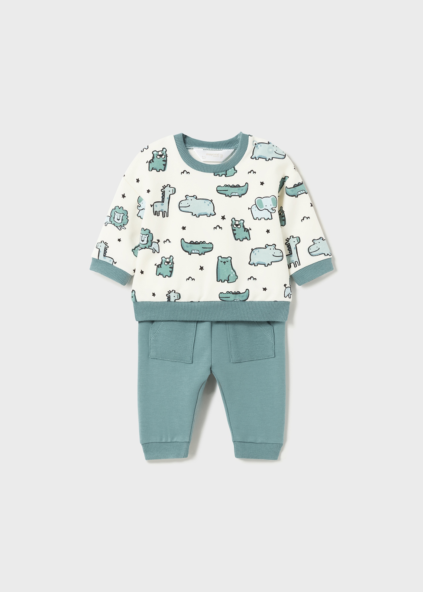 Conjunto de moletom Better Cotton de 4 peças para recém-nascidos