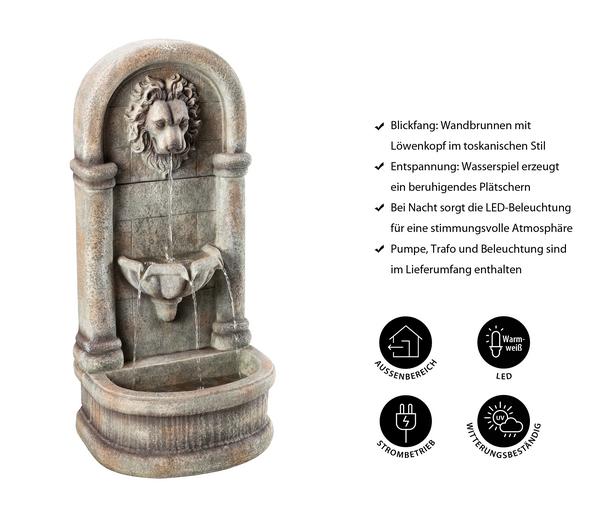 Dehner Polyresin-Wandbrunnen Faro,