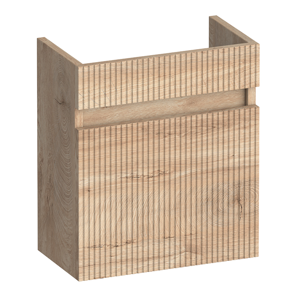Brauer Joy Wavy fonteinkast ribbelfront 40cm met 1 deur rechtsdraaiend forest wheat