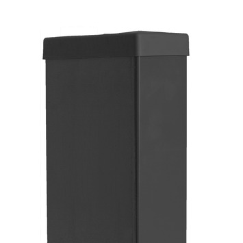 Rechthoekige paal zwart 175 cm