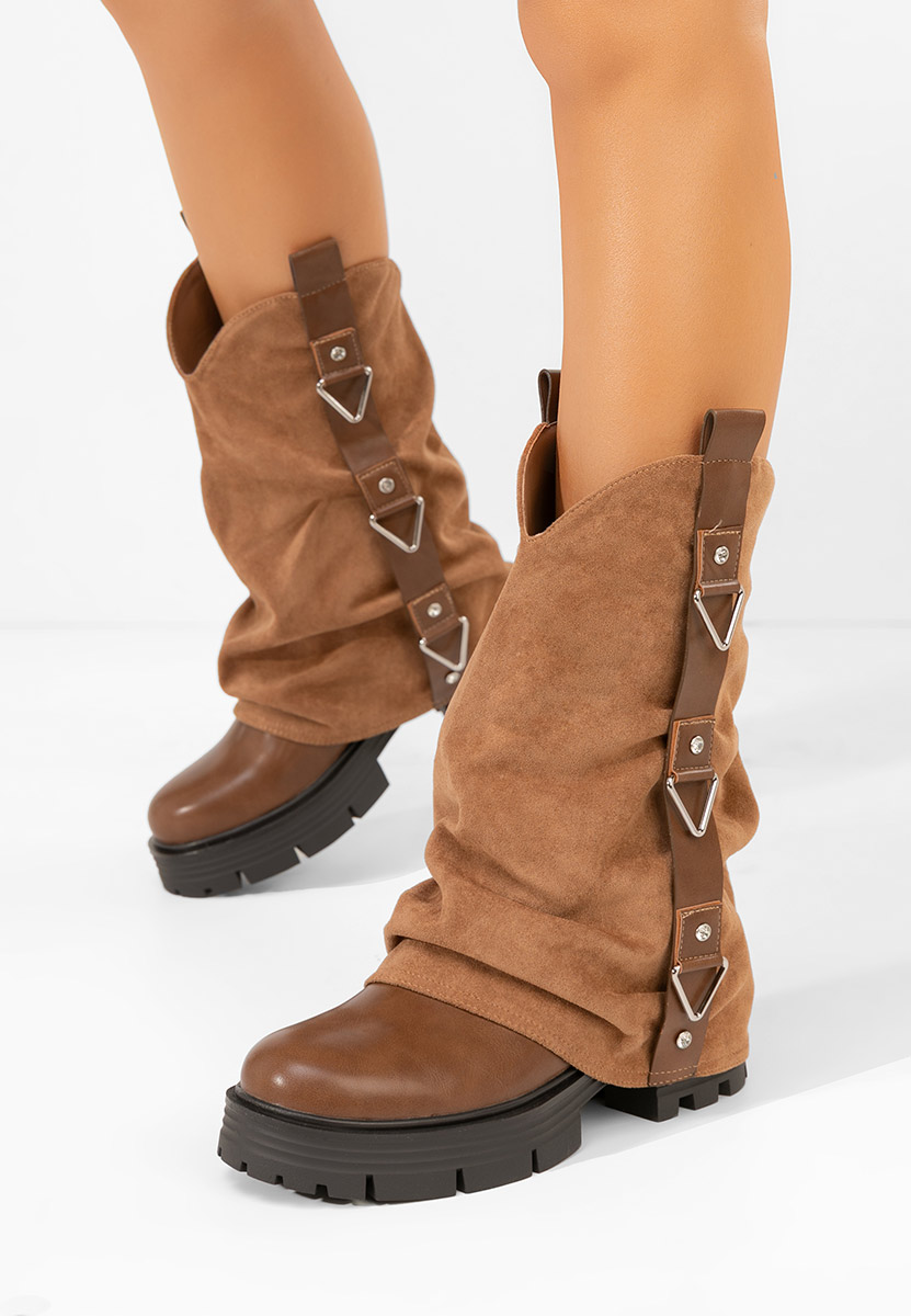 Bottes femme kaki Velira